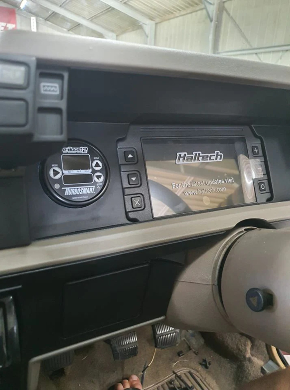 Holden Commodore VL Dash Mount Recessed for the Haltech iC-7 (display not includ