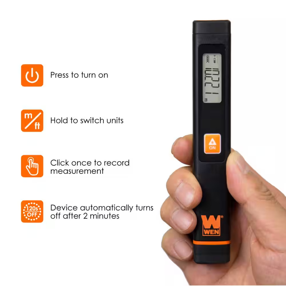 Multi-Unit Pocket Laser Distance Measure with 32 Ft. Range