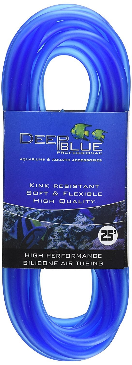 Deep Blue Silicone Air Tubing 25ft Kink Resistant for Pets Made in USA