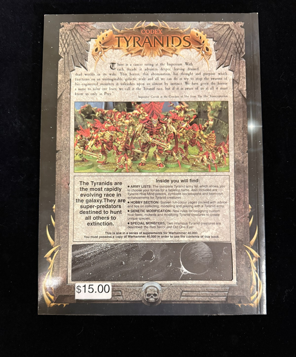 Warhammer 40k Tyranids Lot B Codex Rulebook 3rd 1st Edition DAMAGED