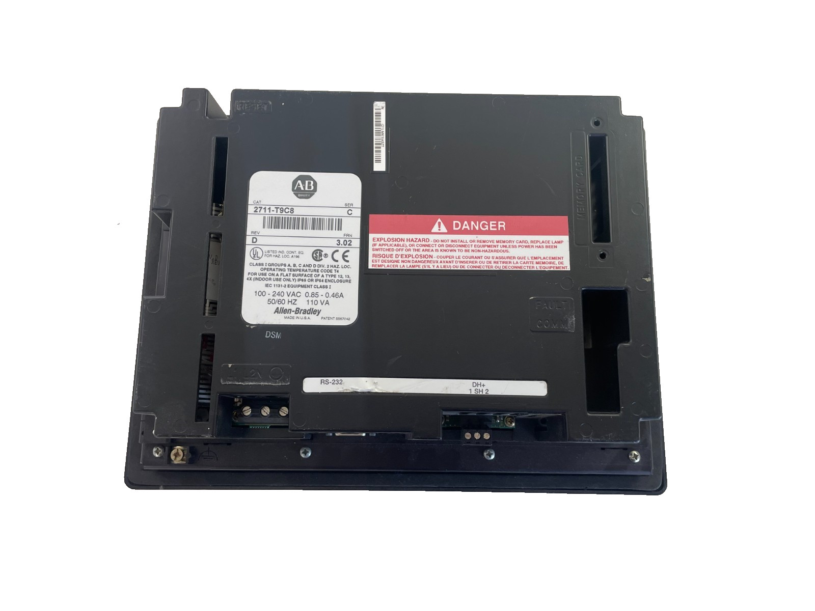 Allen-Bradley 2711-T9C8 Series C 9" Operator Interface Panelview 900