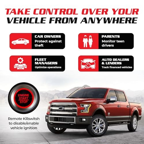 GV53MG 4G LTE Hardwired GPS Tracker with Kill Switch | Real-Time Tracking, Geo