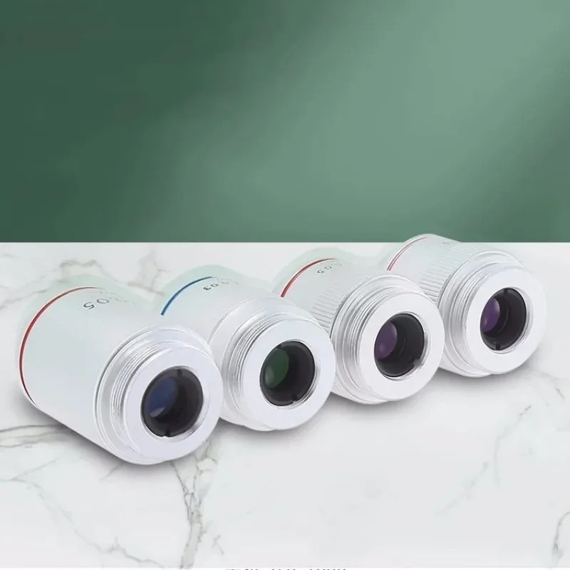 Microscope objective lens 1x/2x Infinite distance Professional Achromatic