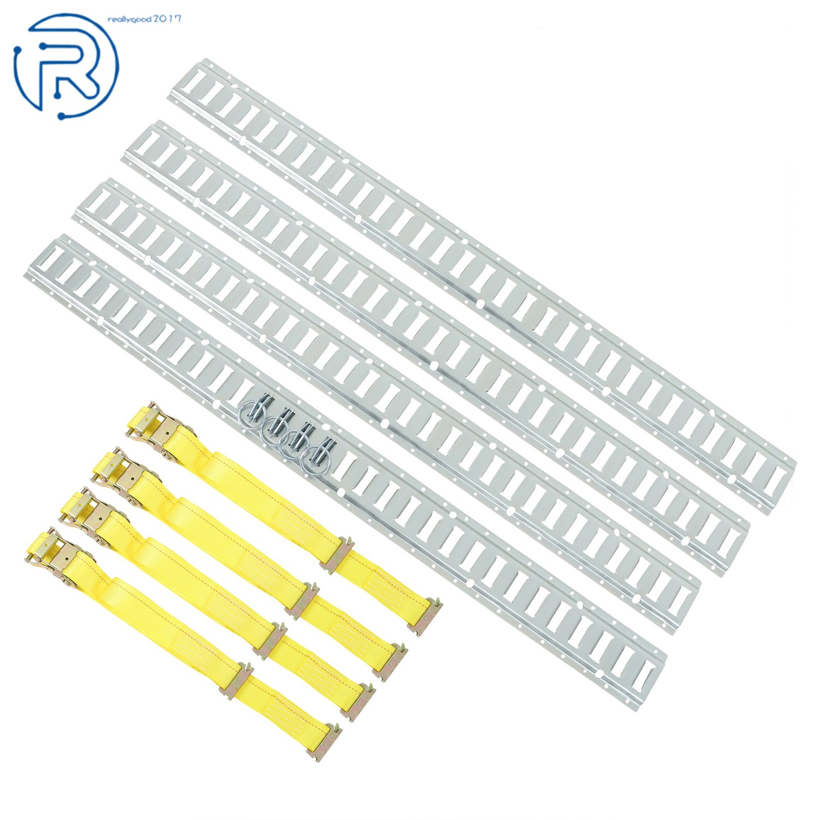 Durable 12 Pack 5' E Track Tie Down Rail System Horizontal High Quality For Vans