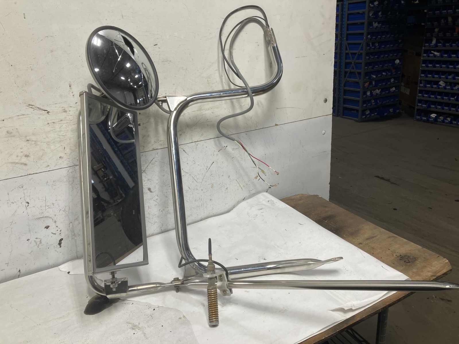 2005-2017 Peterbilt 367 STAINLESS Right/Passenger Door Mirror - Used