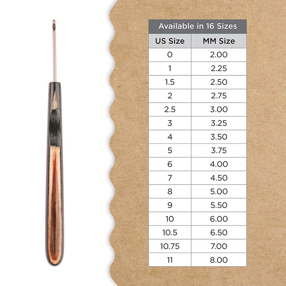 Knitter’s Pride Terra Single-Ended Crochet Hook – US Size J (6mm)