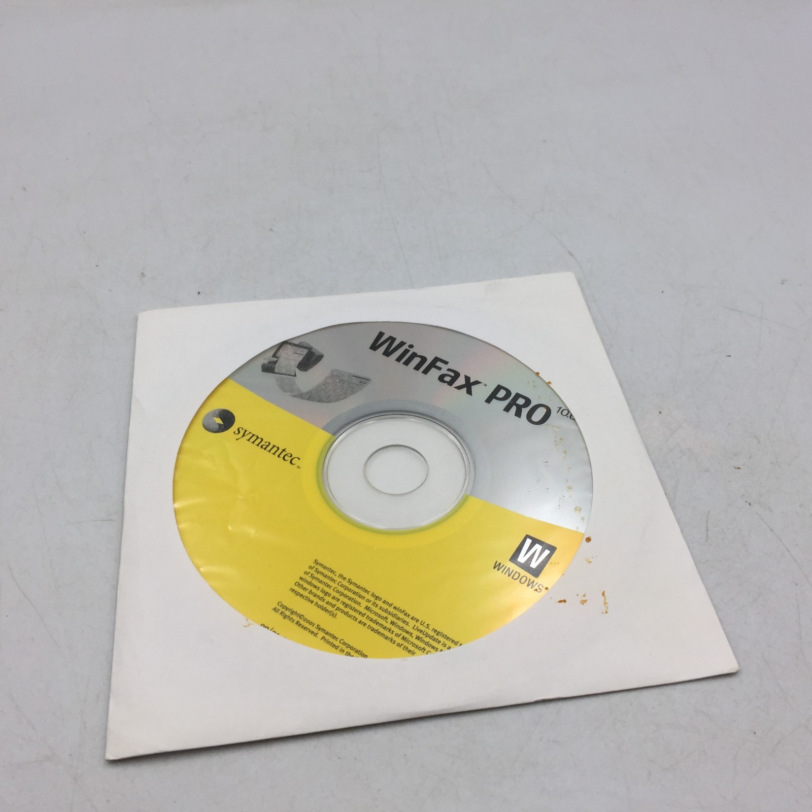 SYMANTEC WinFax Pro VERSION 10 Windows 2000 NT 98 95 VGC