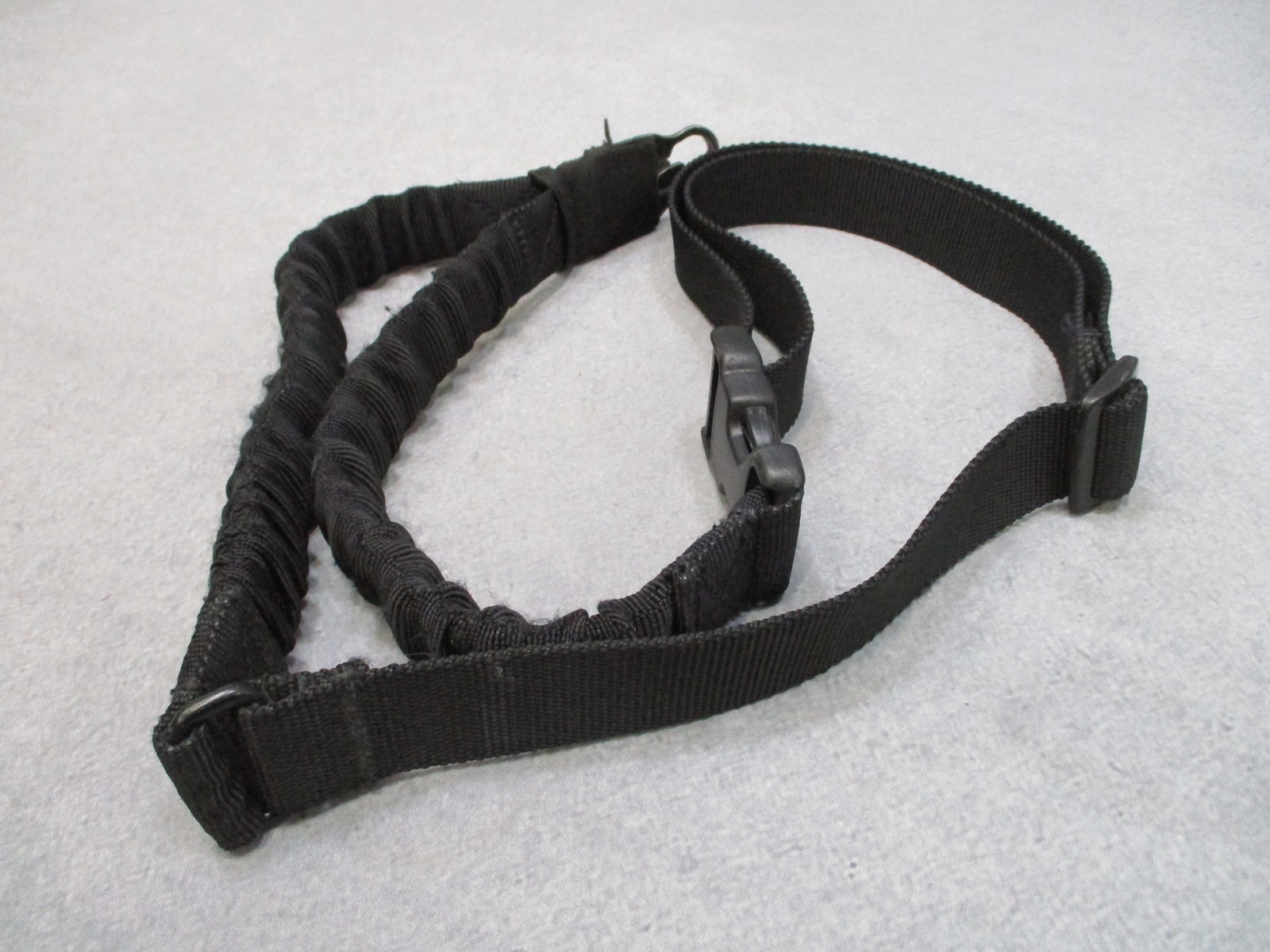 US Made Tactical Bungee One Point Sling W/ Wire Hook Black GWOT Era
