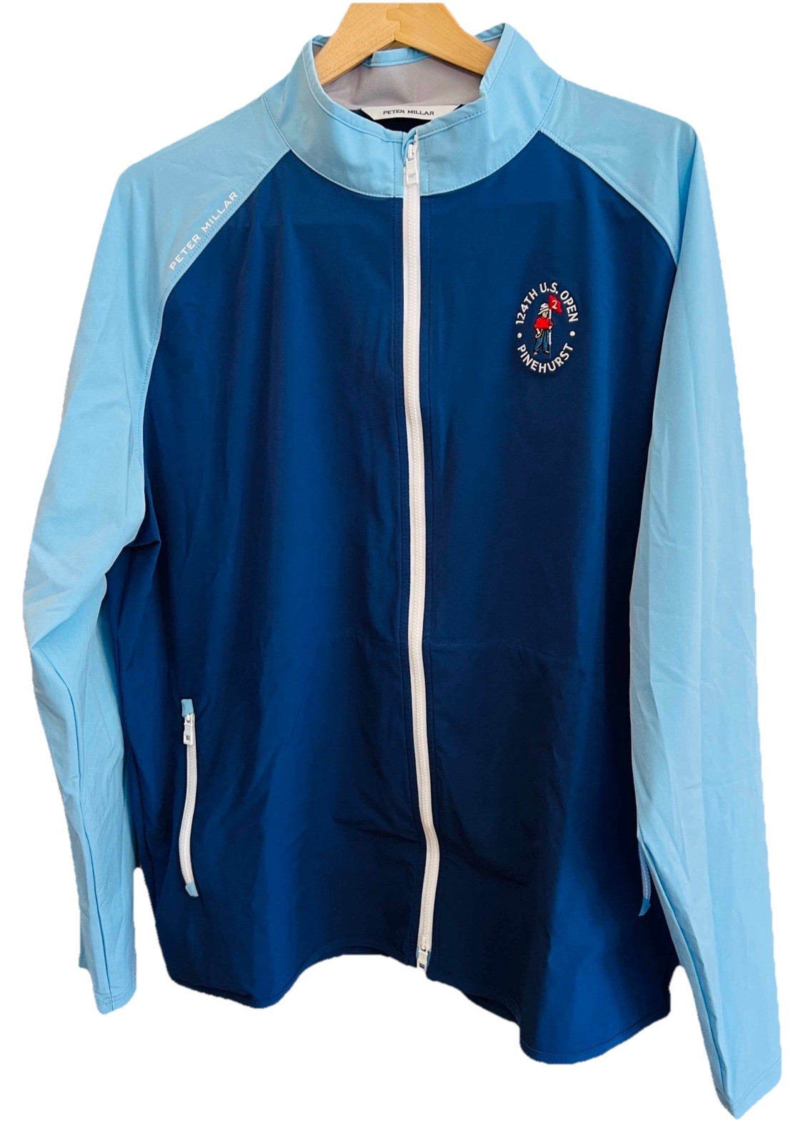 PETER MILLAR U.S. OPEN PINEHURST BLUE GOLF JACKET XL LARGE NEW BRYSON DECHAMBEAU