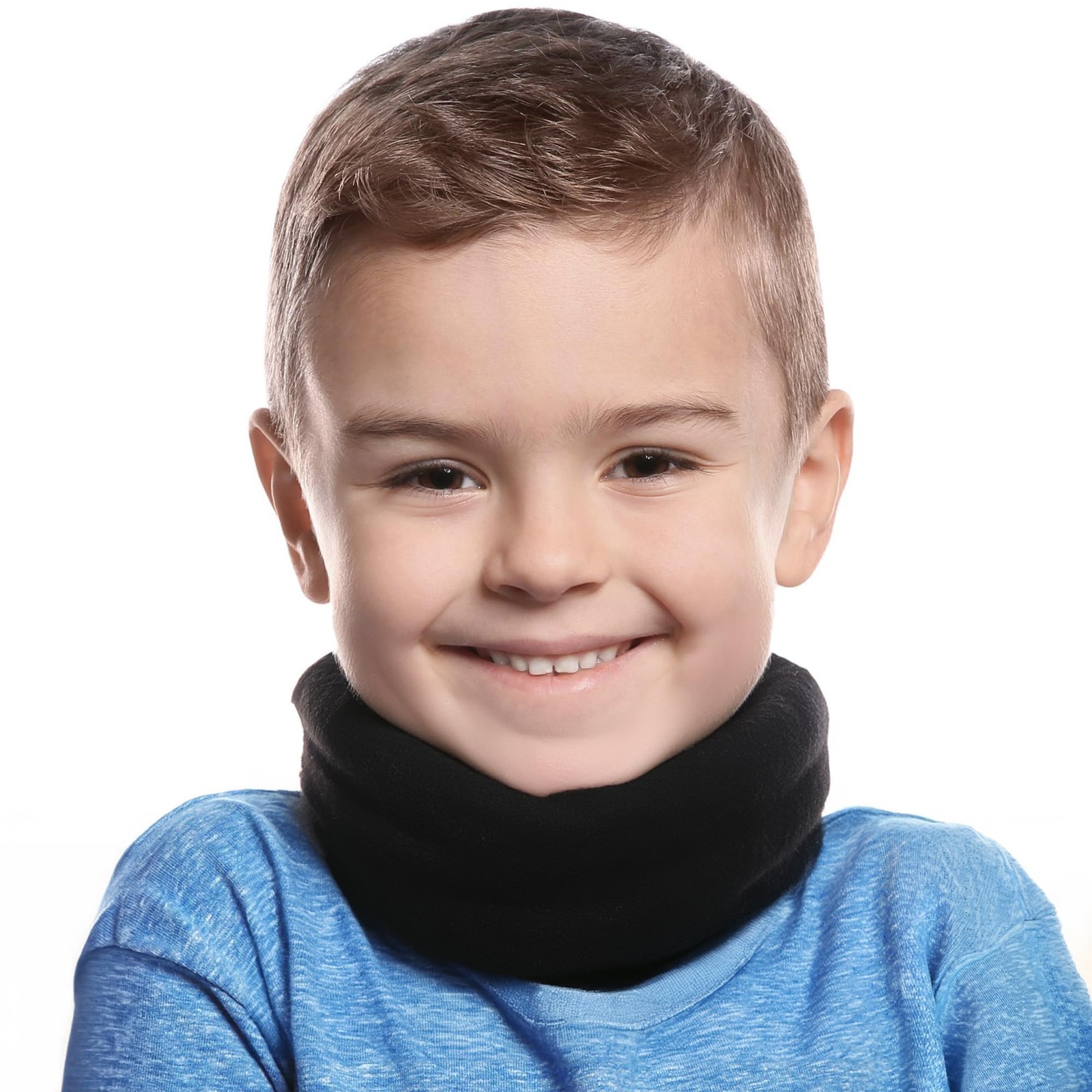 Fleece Kids Toddler Neck Warmer Scarf, Winter Ski Neck Gaiter for Cold Weather