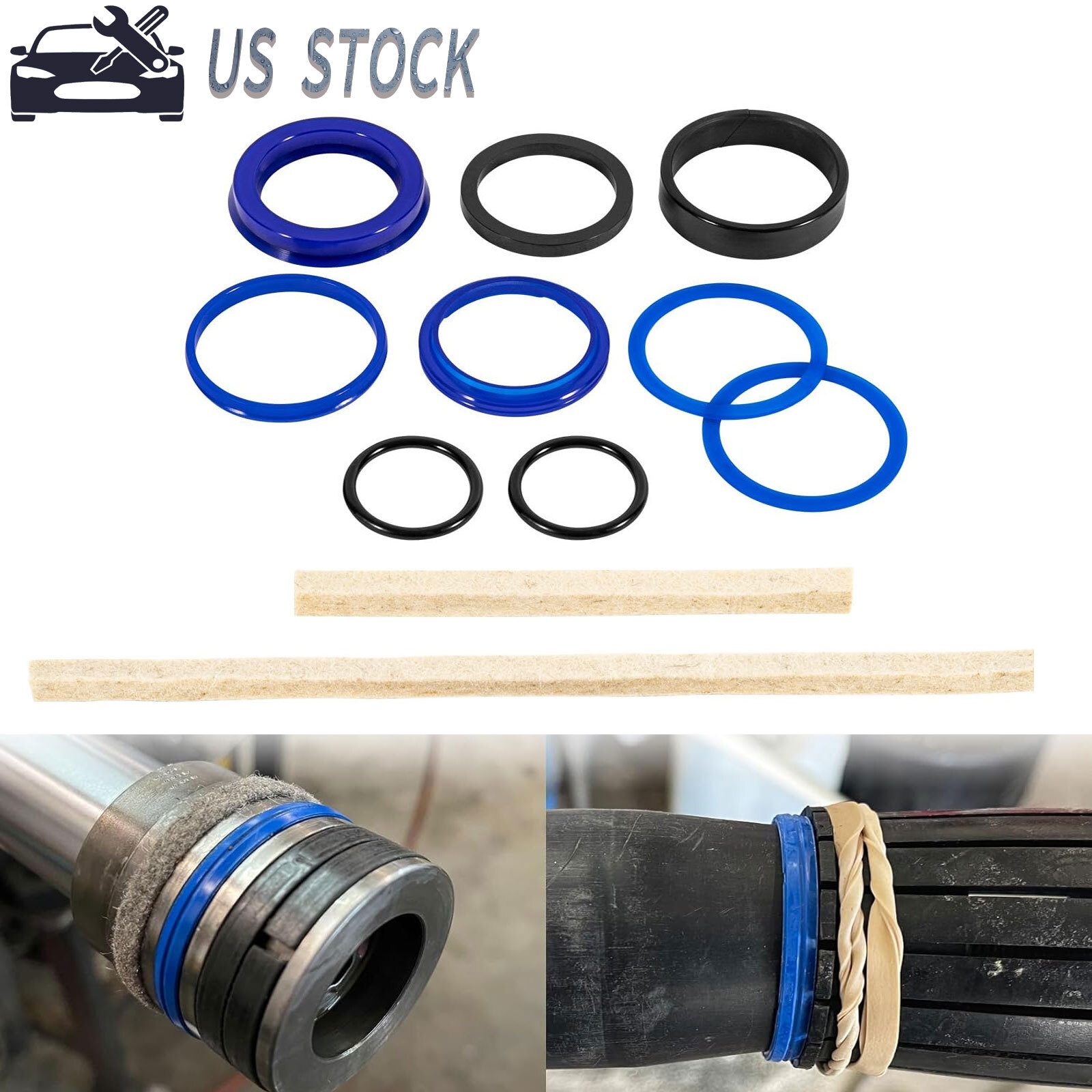 Rotary Lift Seal Kit Hydraulic Cylinder Kit Fits for Rotary Lift SPO9 SP0A9 SPO7