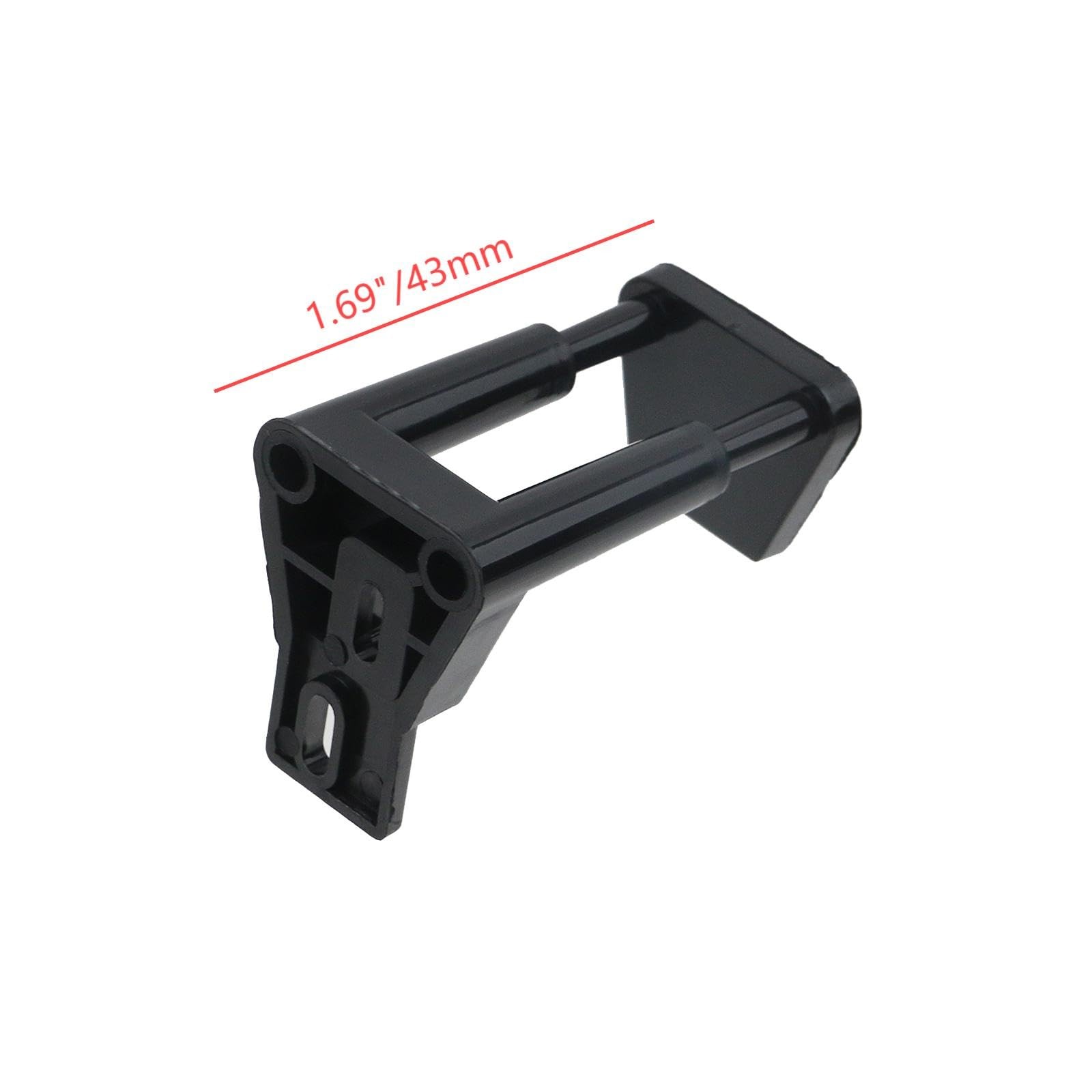 Nicerity 2Pcs Barn Sliding Door Floor Guide Plastic Adjustable Wall Mount...