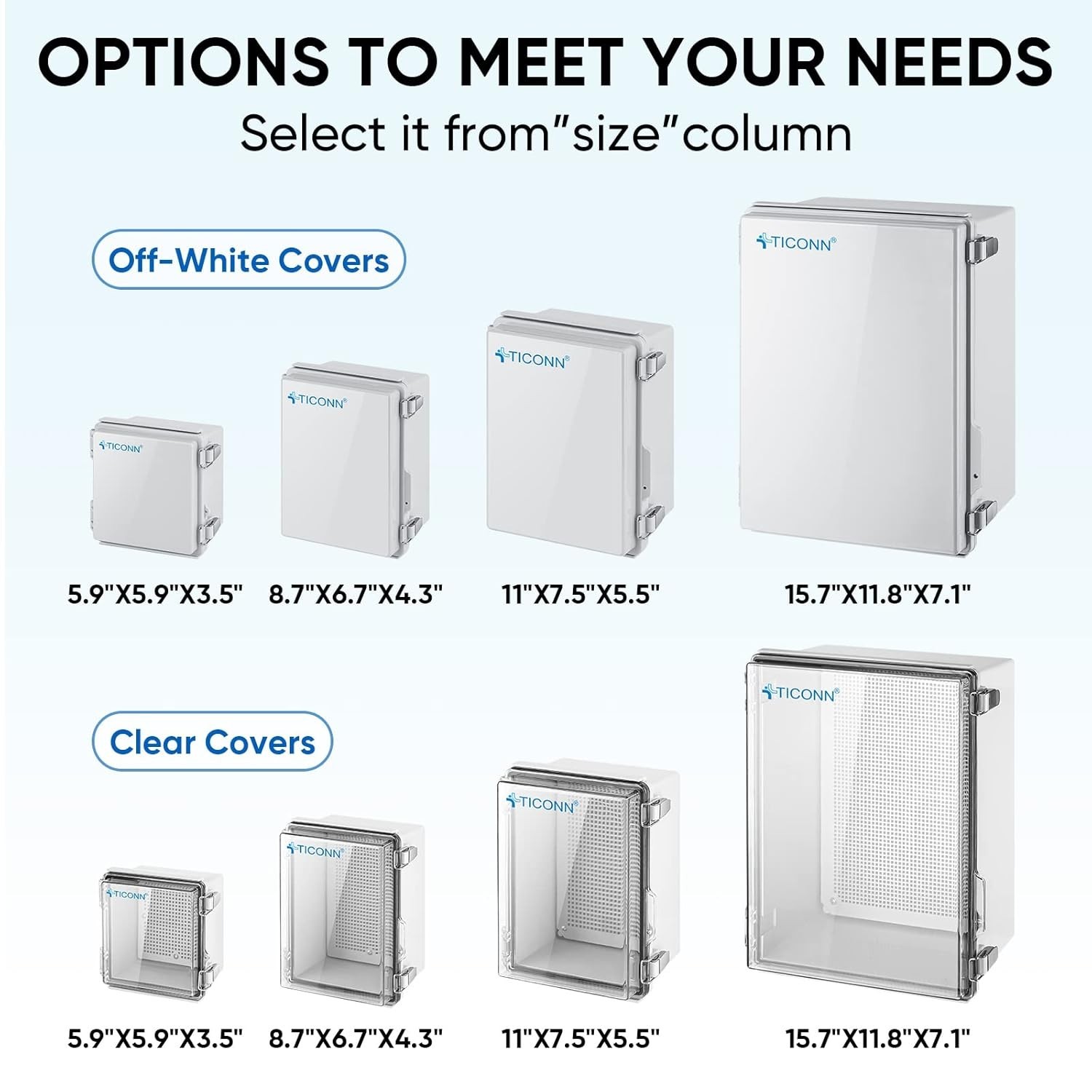 High-Quality Waterproof Junction Box | Includes Mounting Plate & Brackets