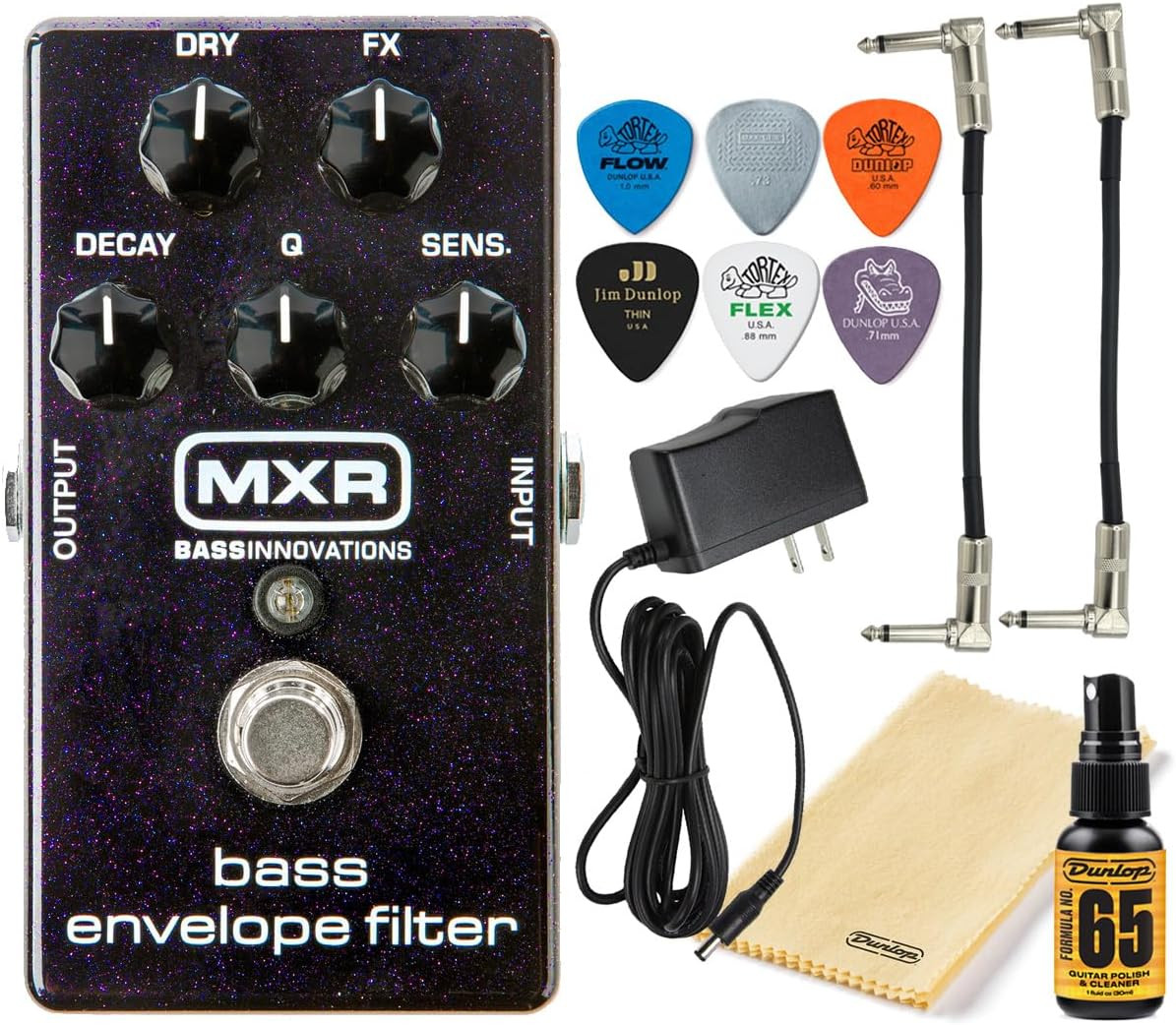 MXR M82 Analog Bass Envelope Filter Effects Pedal True Bypass with  9V Power Sup