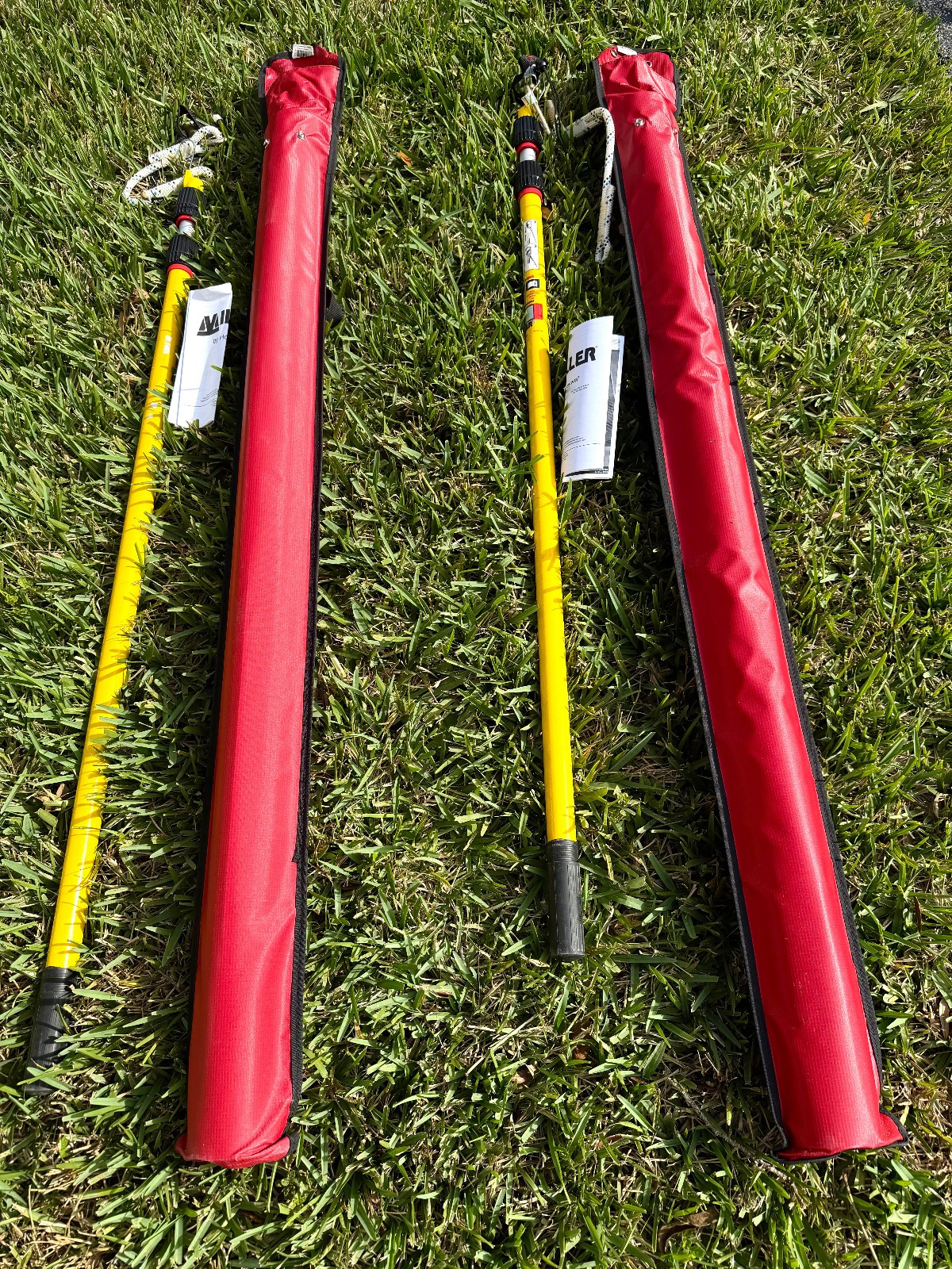 HONEYWELL MILLER QP-EP Rescue Pole, SAFETY 38Y421 w Carabiner/Pigtail/Lanyard