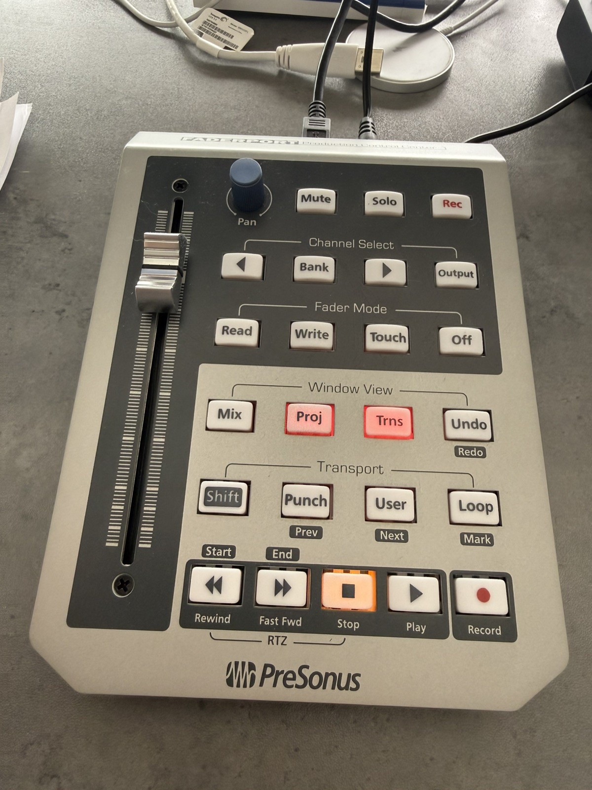 PreSonus FaderPort Motorized Controller USB w/ Power Supply Tested + USB cable