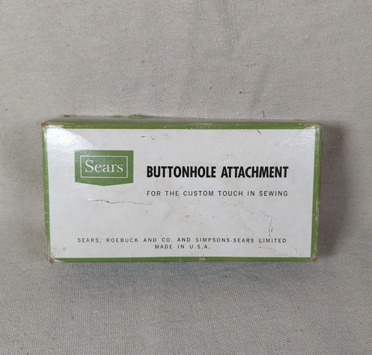 Vintage Sears Kenmore Buttonholer Attachment w/Templates Box Instructions M351
