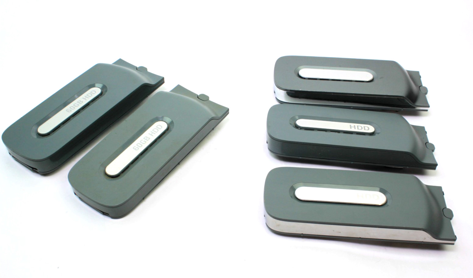 Lot of 5 OEM Official Microsoft Xbox 360 Hard Drives HDD (2) 60GB & (3) 13GB