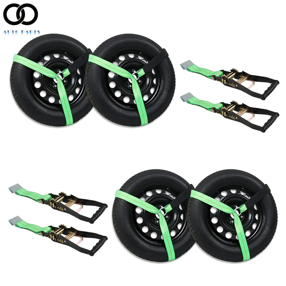 3,300 Pound Safe Working Load - Lasso Style - 2" x 96" Tie Down with Flat Hooks