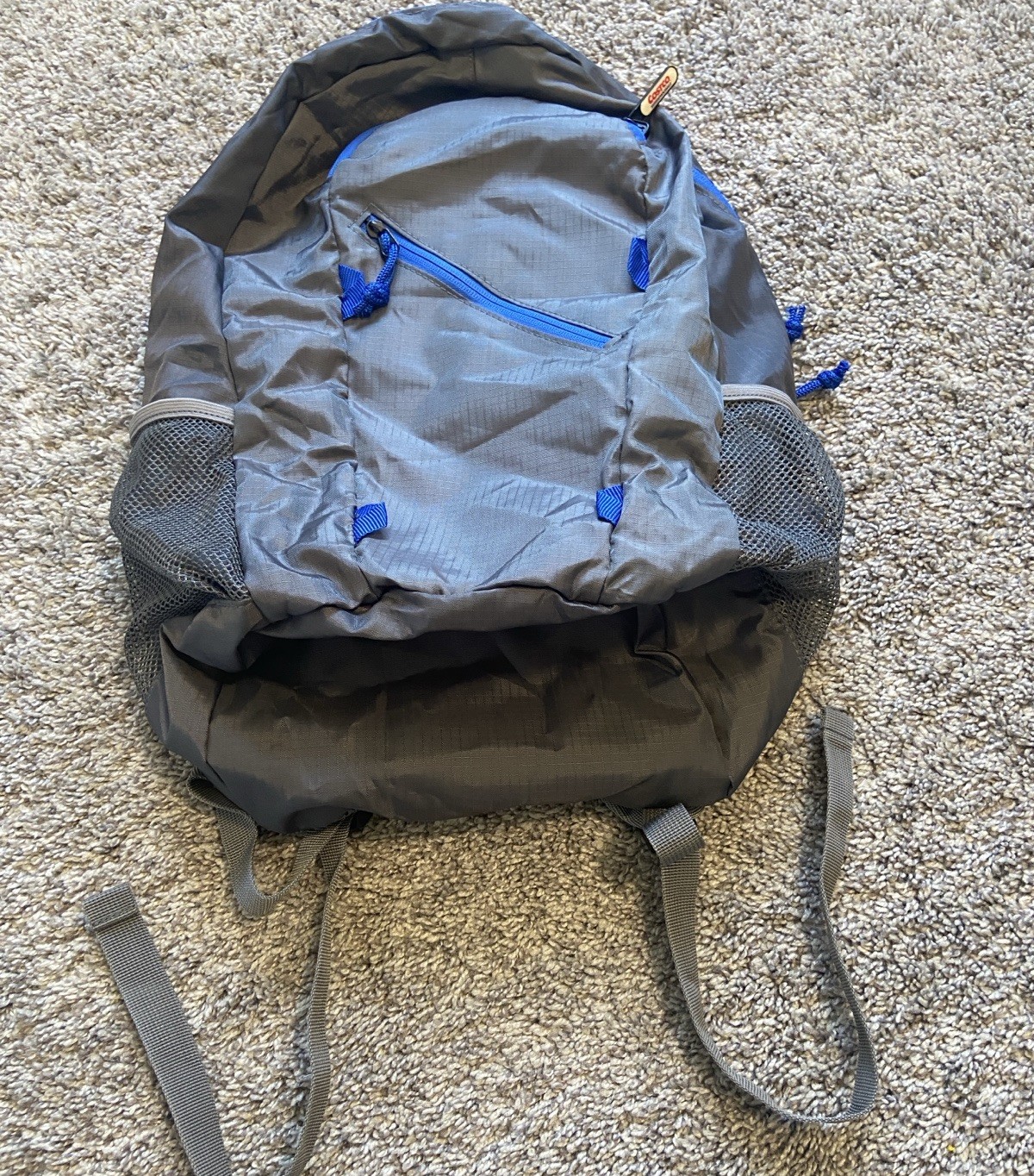 Costco Wholesale Lightweight Backpack Packable Ripstop Gray Outdoors Hiking