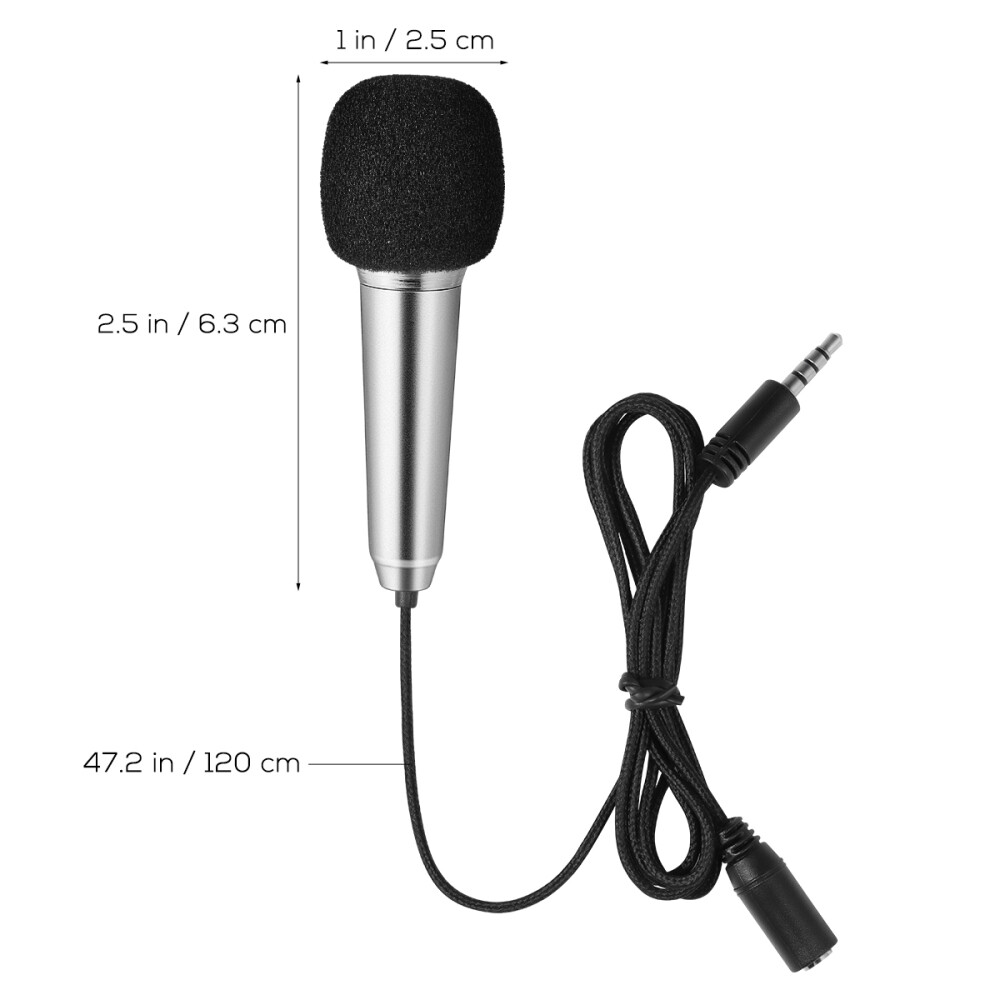 KTV Microphone Tiny Microphone Handheld Stereo Mic for Phone