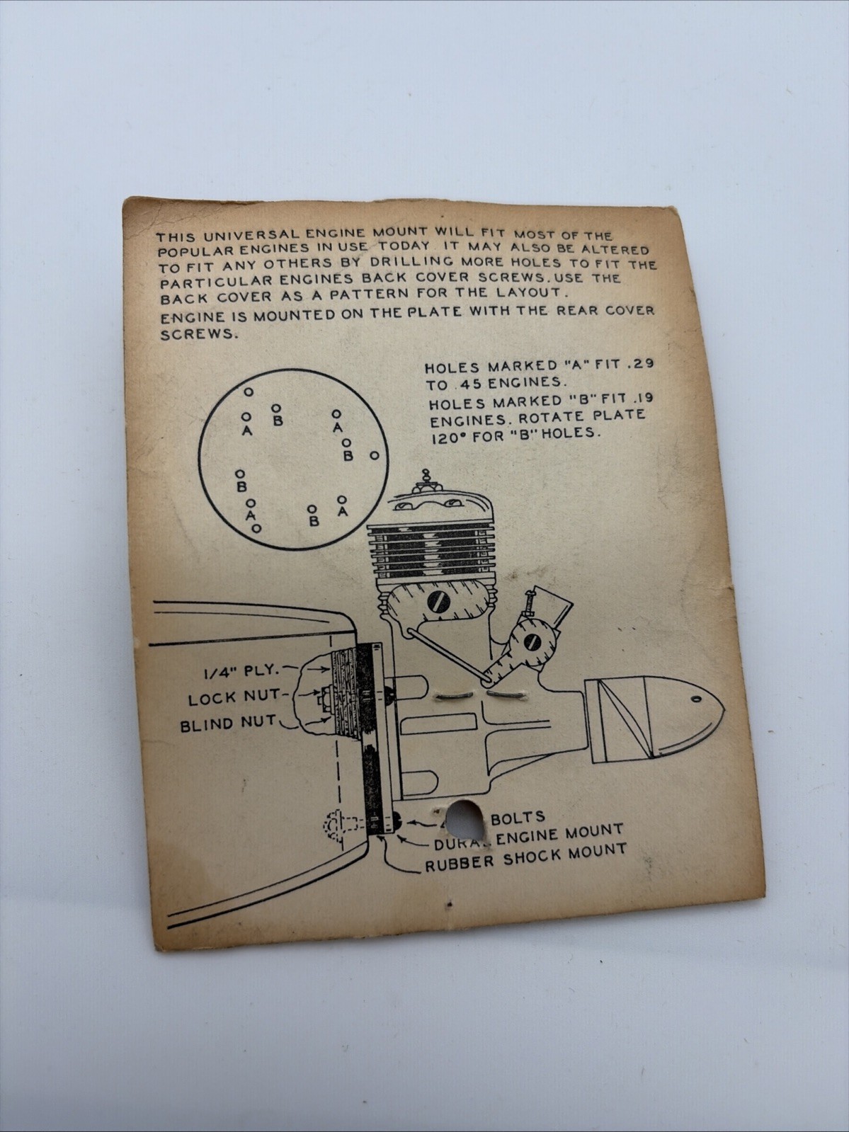 Universal Radial Engine Mount For All Models B43