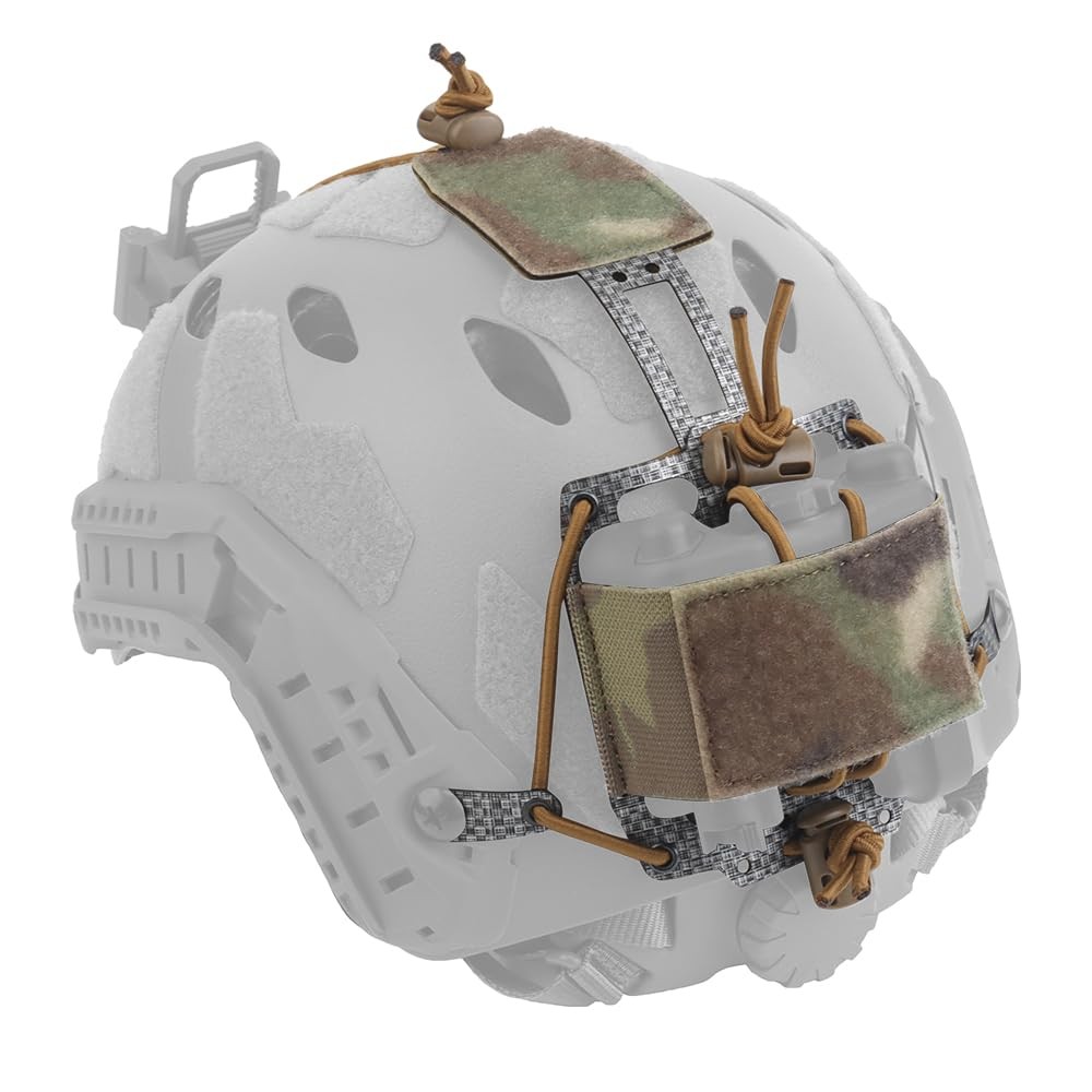 Tactical Helmet PVS31 NVG Battery Storage Pouch,Adjustable Fast Helmet Retent...