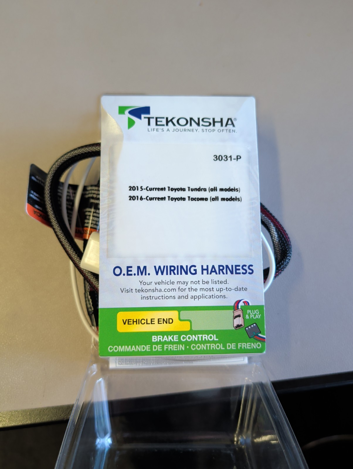 Tekonsha 303100 / 3031-P  Trailer Brake Control Wiring Harness