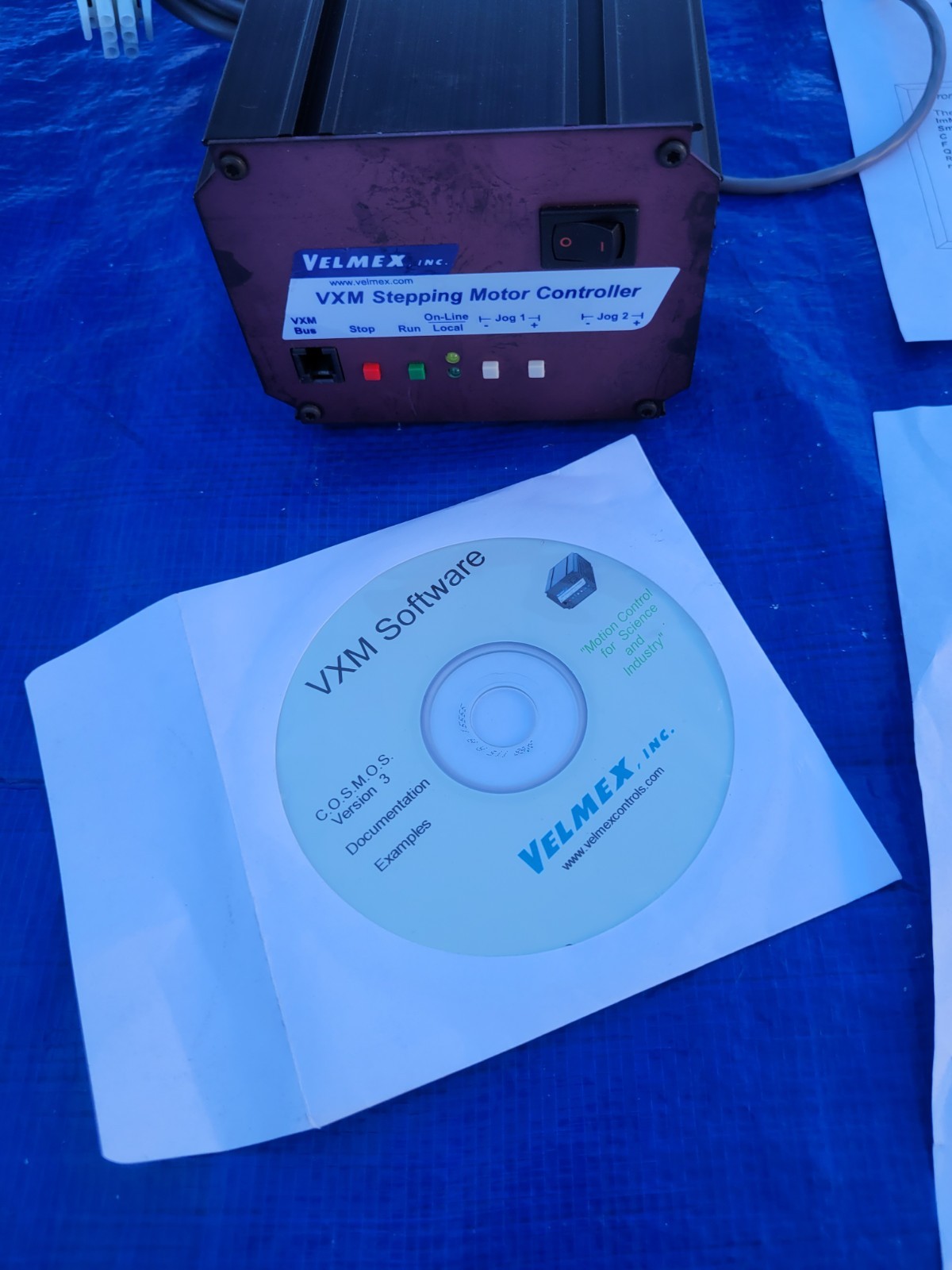 Velmex VXM Stepping Motor Controller Single Axis RS-232 Govt Surplus Lab Science