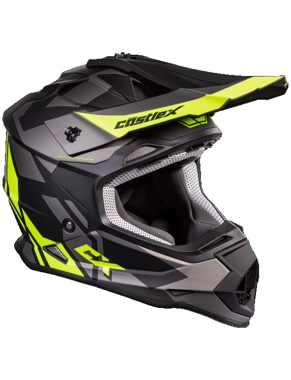 Castle 37-1632C Visor for Mode MX Youth Helmets - Flow Matte Hi-Vis