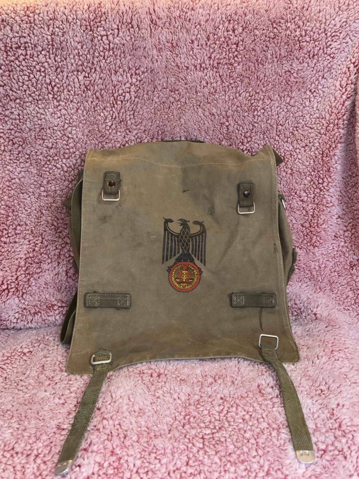 1960s West German Issue Heavy-Duty Canvas Shoulder/Hand Carry