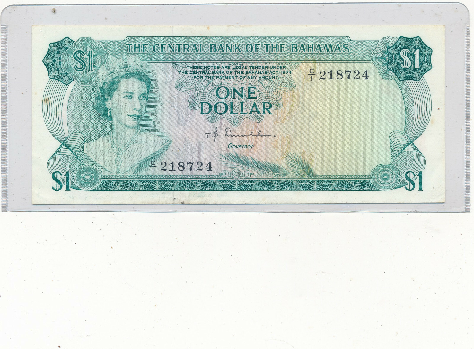 $1 The Central Bank of Bahamas (1974) CU