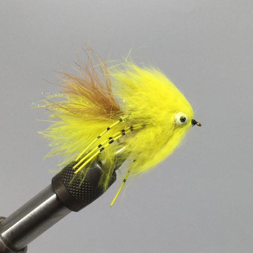 Six (6) - Montana Mouthwash Yellow/Brown Streamer- Strike Fly Company