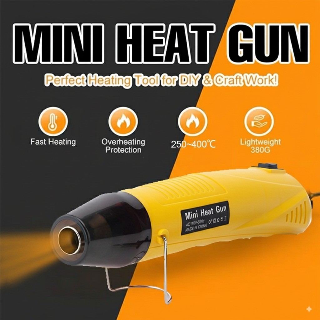 Mini Hot Air Gun 2-Temperature Equipped For DIY Jewelry Making Handicrafts Gifts