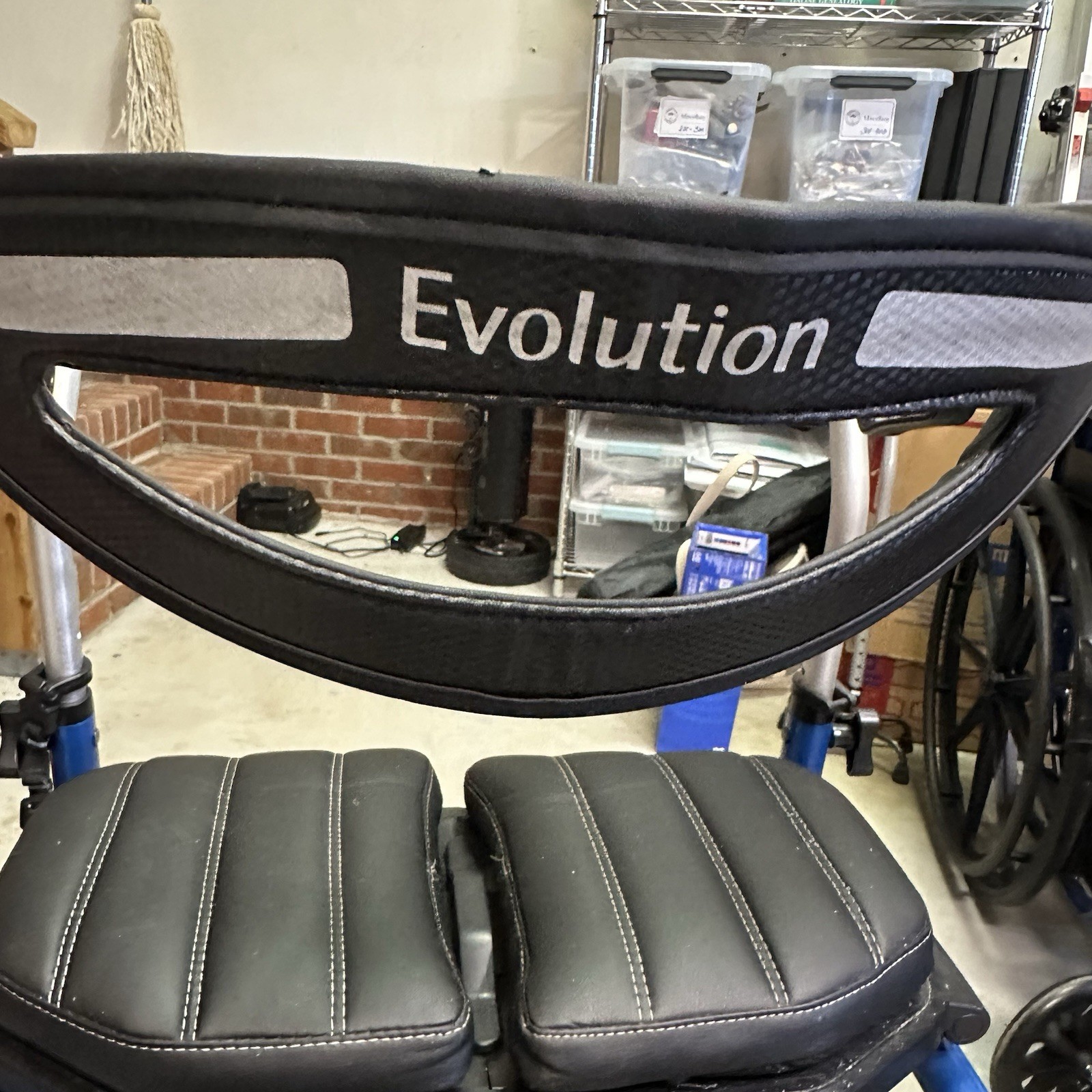 Evolution Trillium Lightweight Rollator Walker with Seat & Storage – Blue