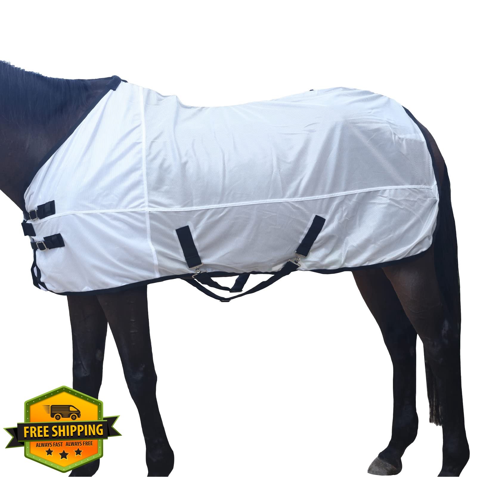 Gallopoff Comfy Mesh Horse Fly Sheet Neck White 84
