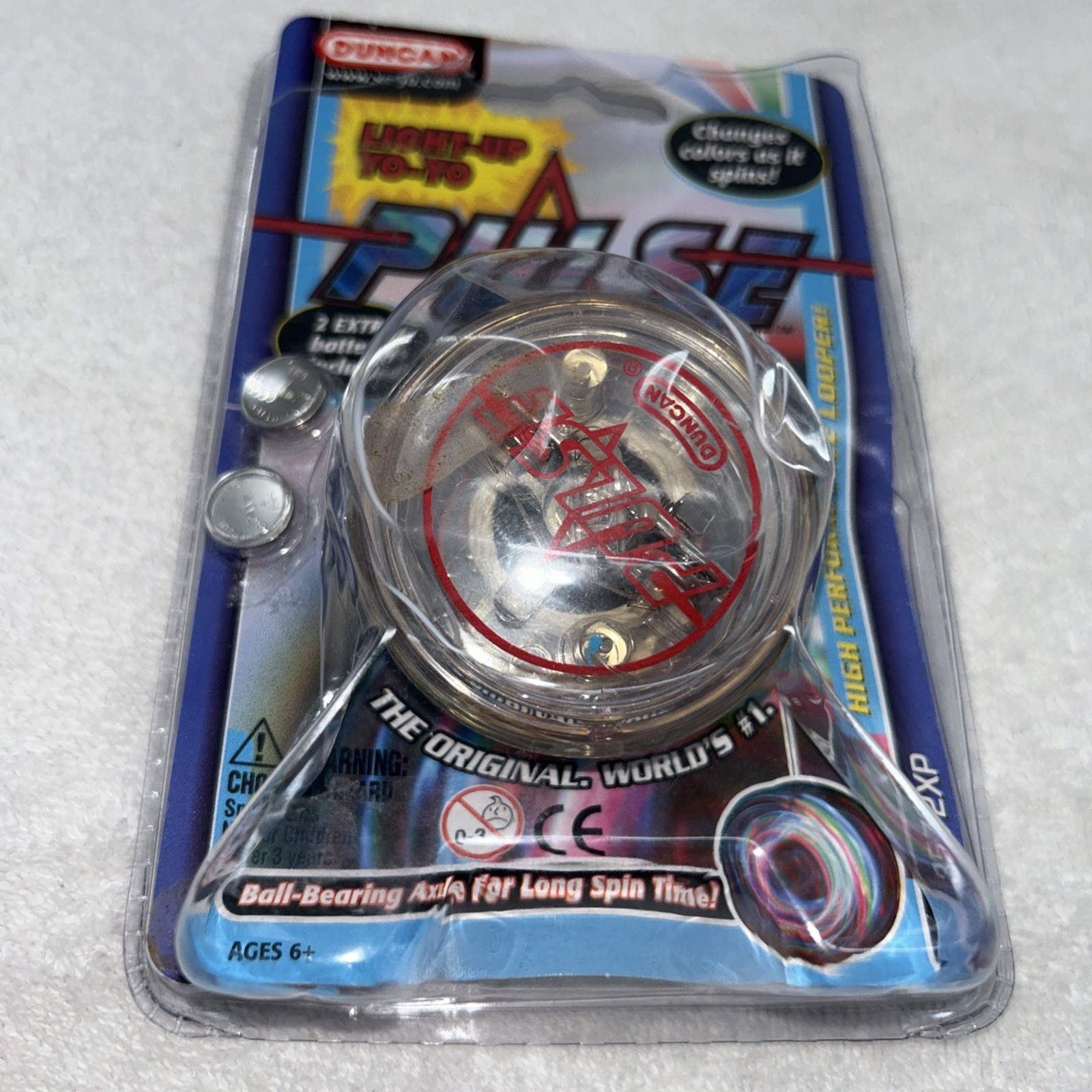 Duncan Toys Pulse Yo Yo LED Light Up Technology for Intermediate Tricks Clear