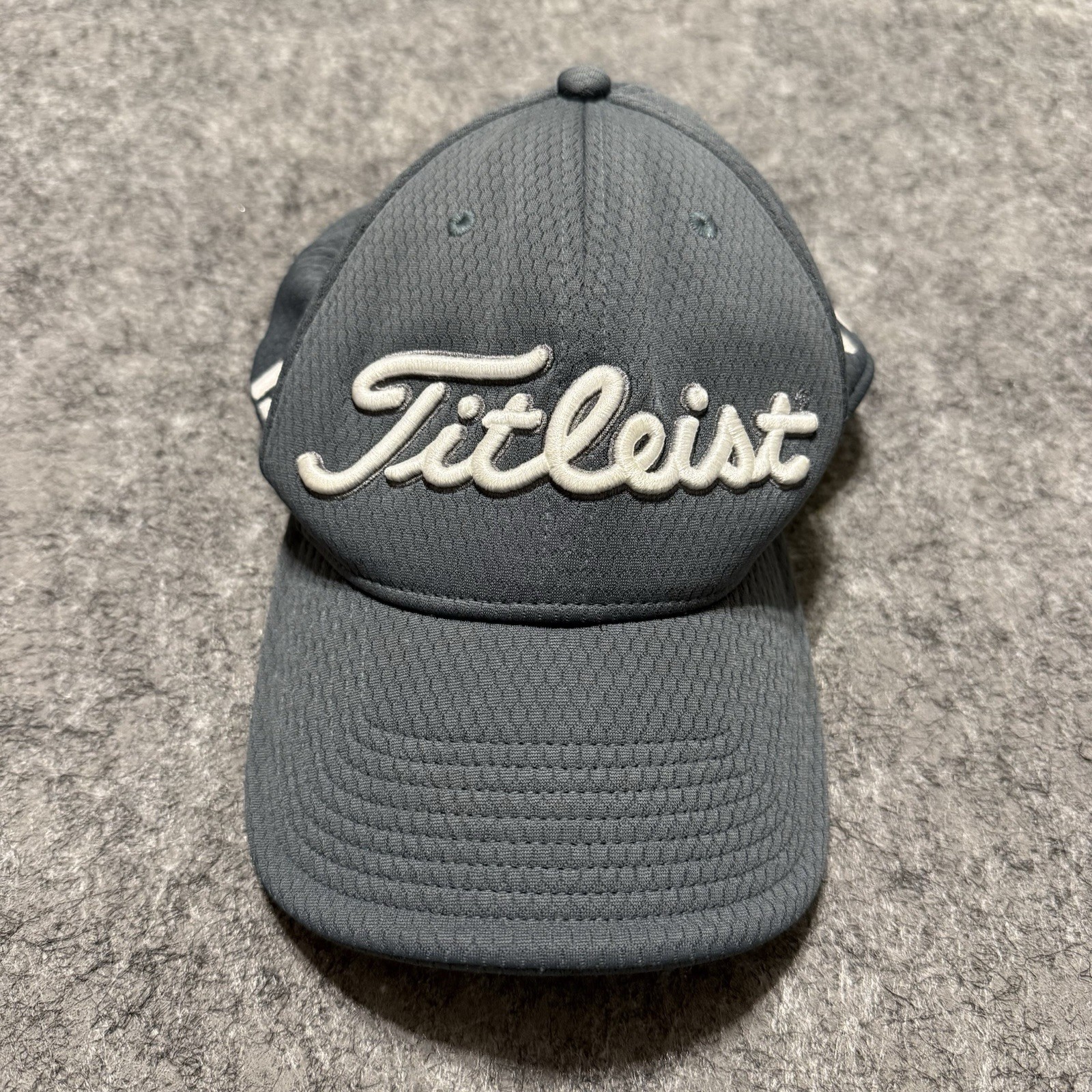 Titleist Footjoy Pro V1 golf Cap Adjustable Hat Gray Embroidered