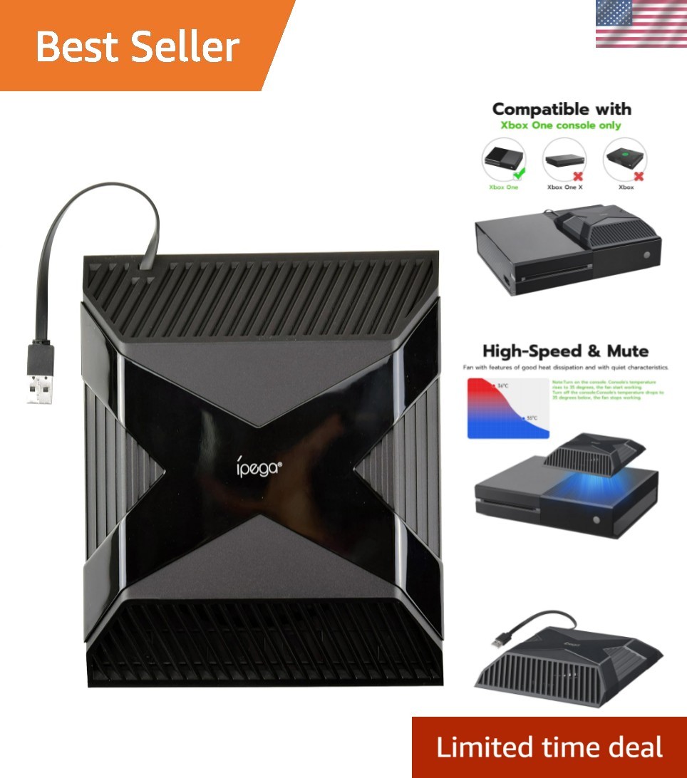 Whisper-Quiet USB Powered Cooling Fan for Xbox One - Auto-Sensing Function