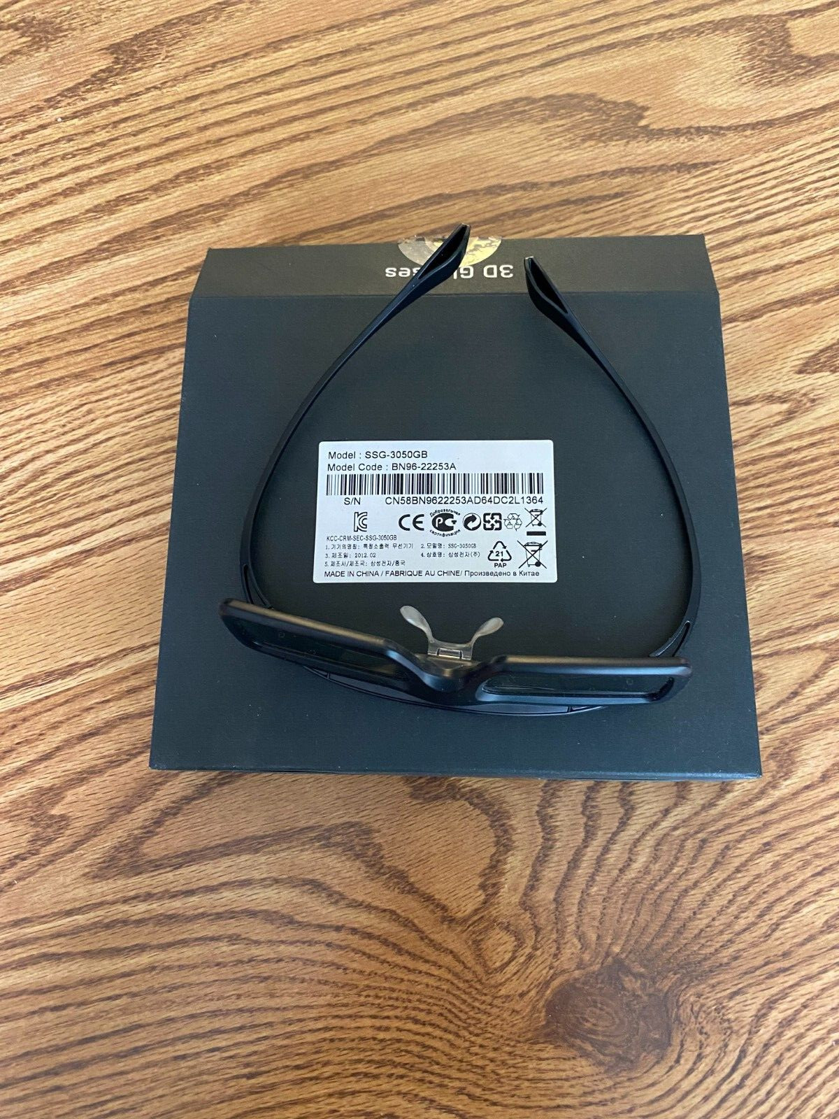 SAMSUNG 3D Active Glasses, SSG-3050GB, Box of 4 Pair