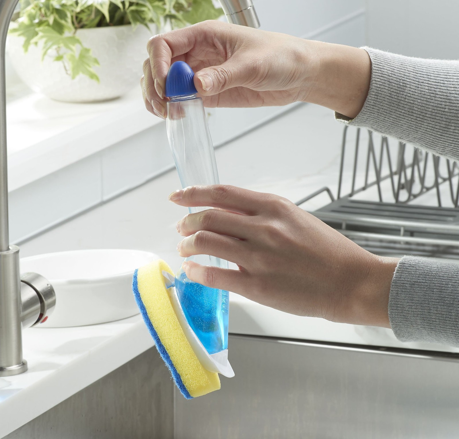 Non-Scratch Fillable Dishwand