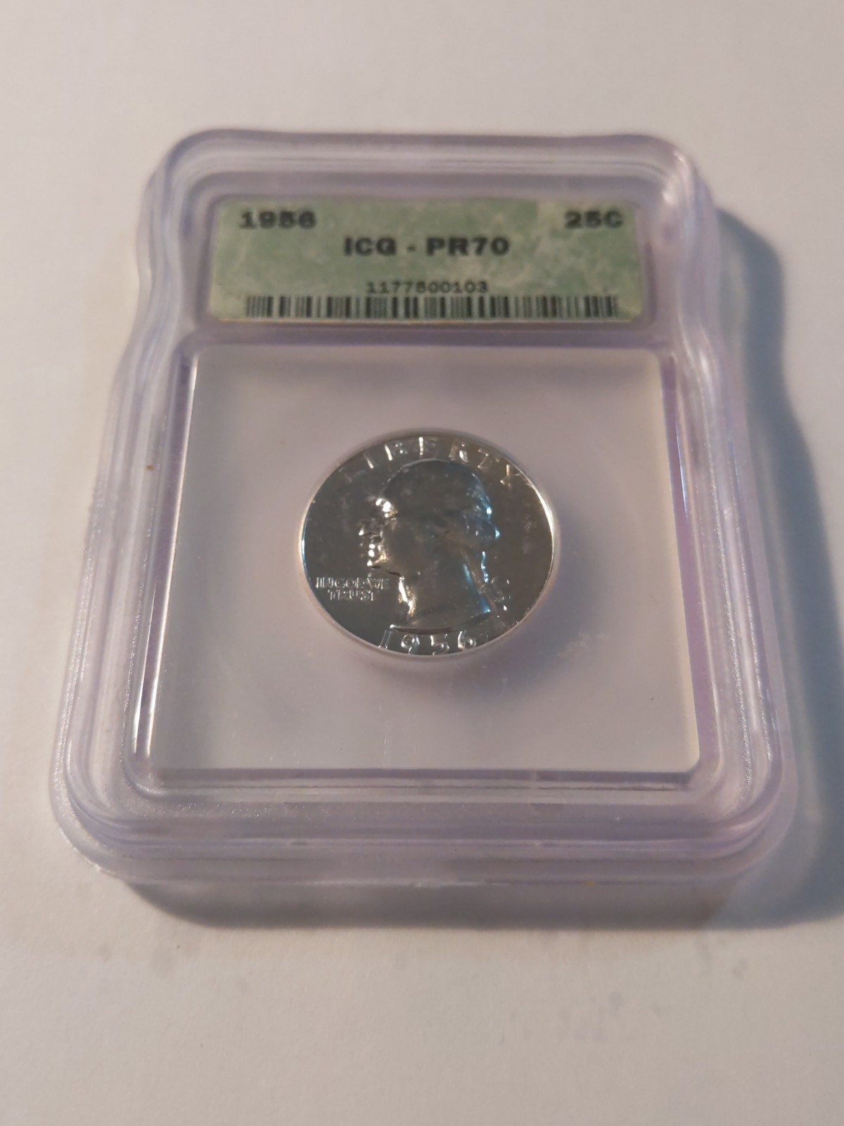 1956 ICG PR70 25C Quarter