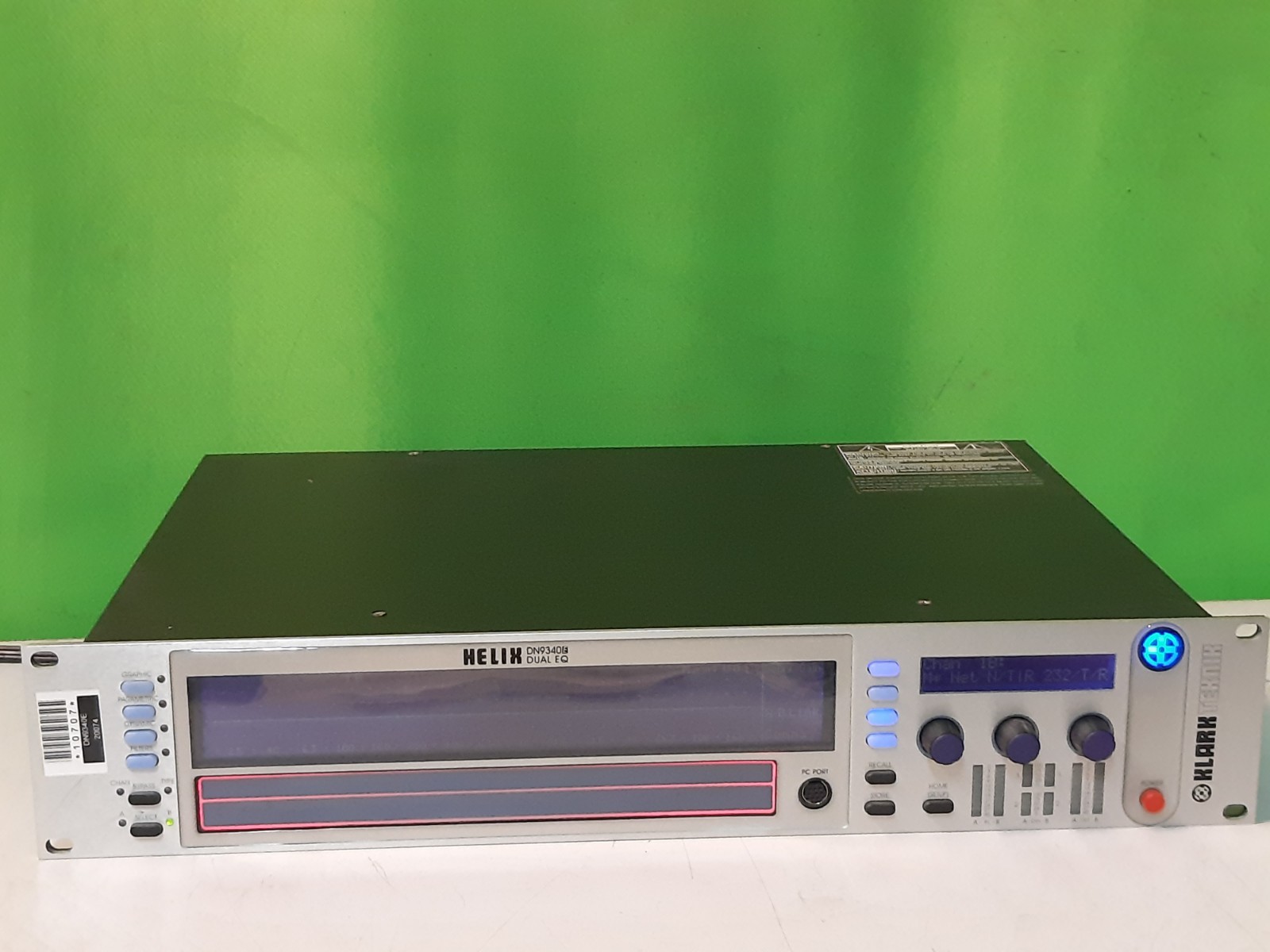 Klark Teknik DN9340 Helix Digital 2-Ch 1U Rack Equalizer Graphic/Parametric