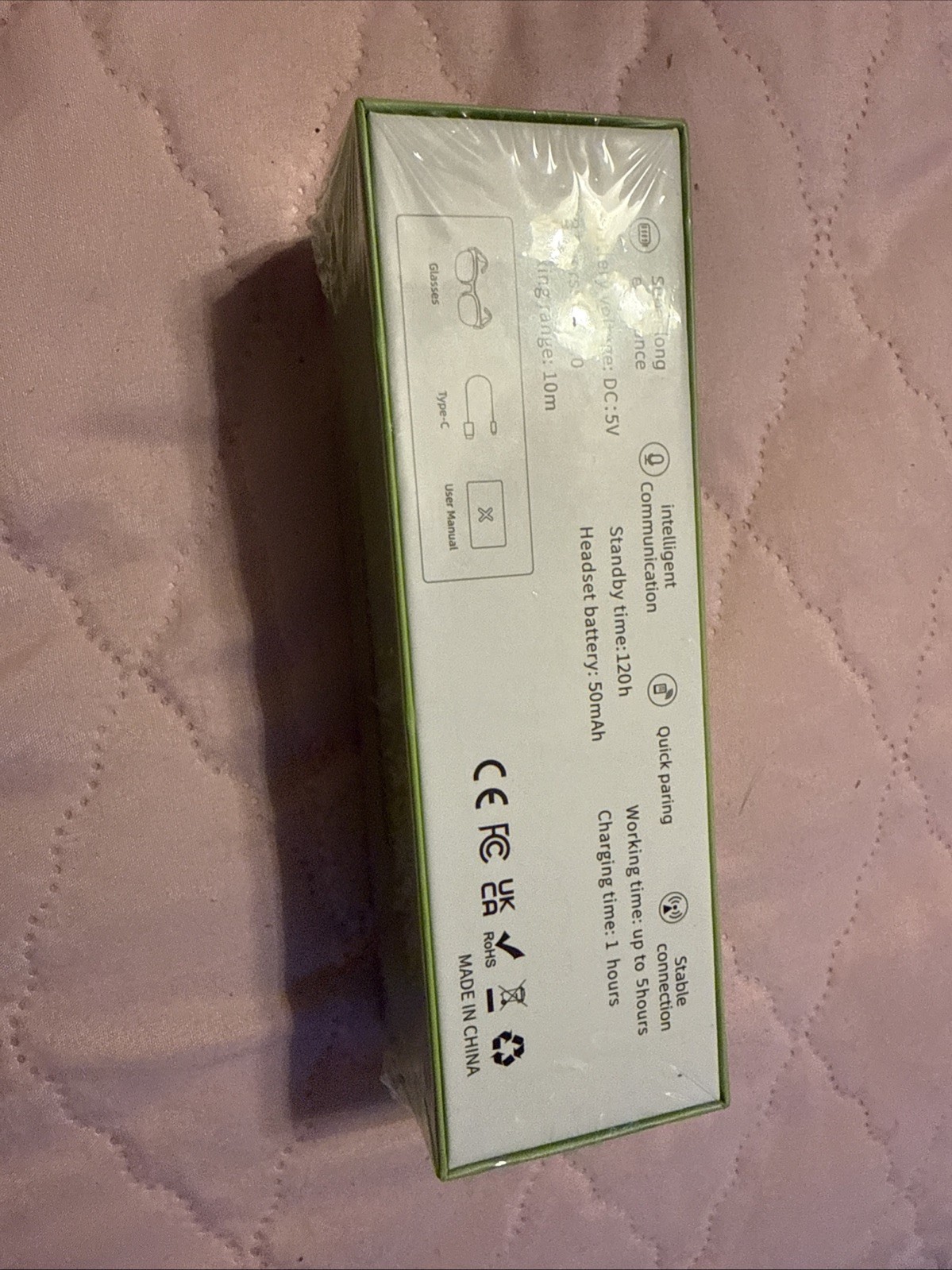 Wireless Smart Glasses-white AI Xg89