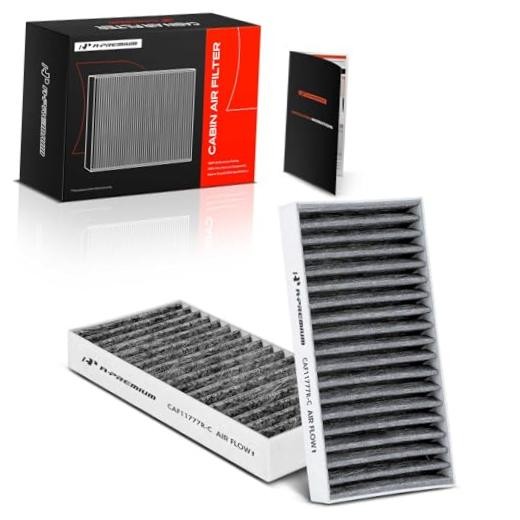 2-PC Cabin Air Filter with Activated Carbon Compatible with Jeep Models -