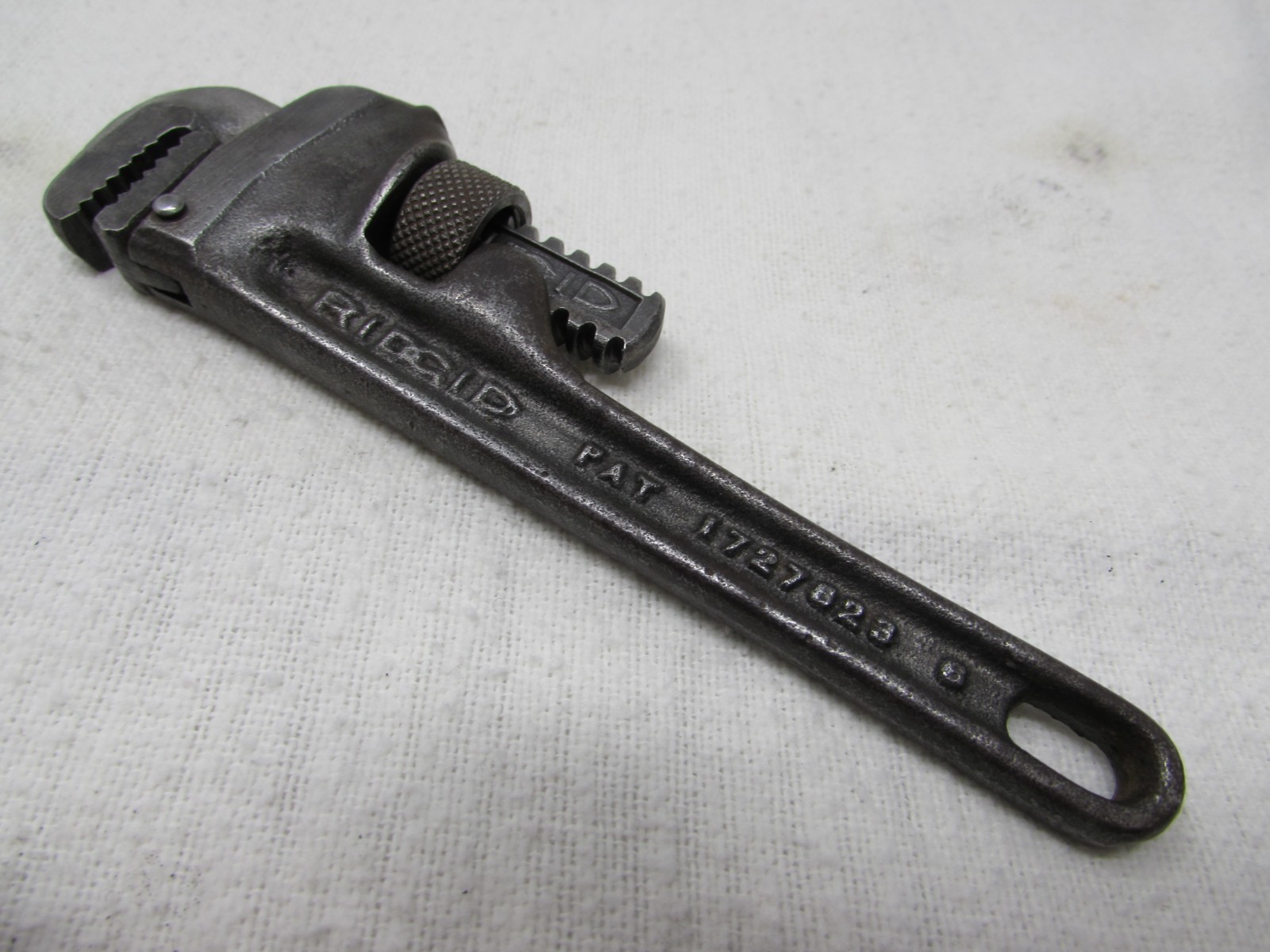 Early Vintage Ridgid 6" Pipe Wrench Pat. 1727623 Ridge Tool Co. Elyria, O. USA