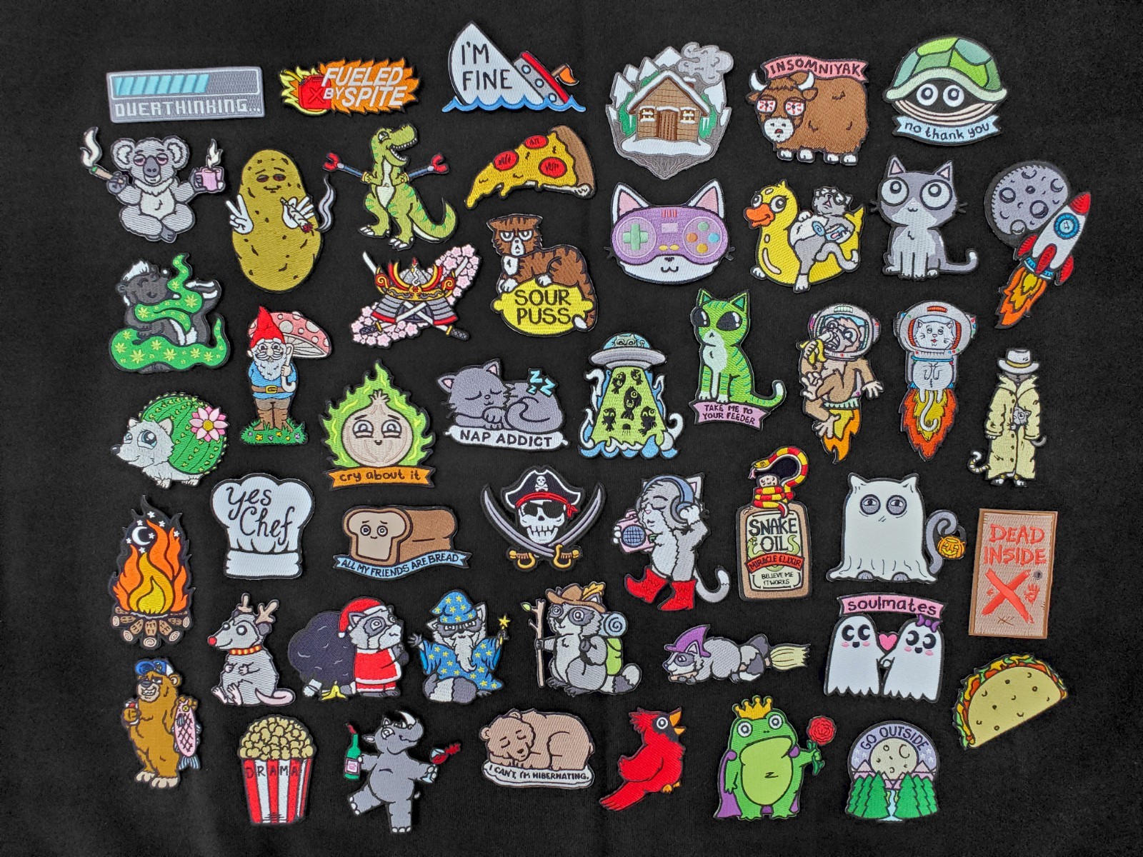 Hook and Loop Morale Patch Lot – Overstock Patches – Random Assorted Designs
