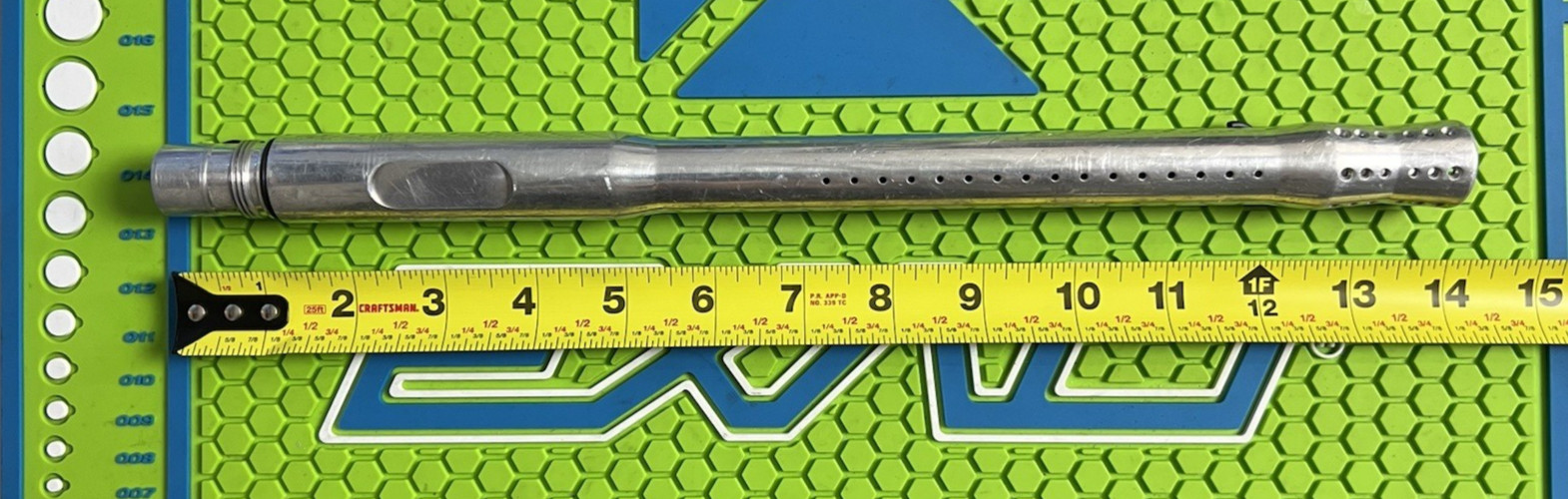 DYE XCEL 14" 1- ONE-PIECE BARREL - SILVER - AUTOCOCKER THREADS - VINTAGE