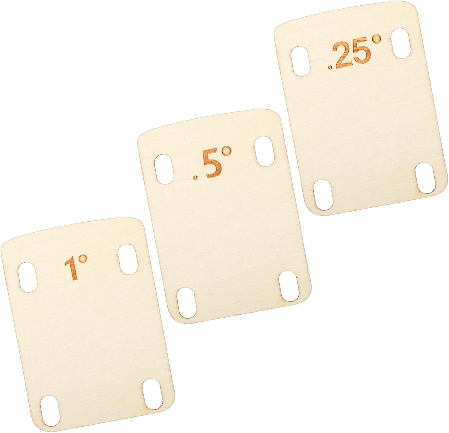 Guitar Neck Shims 3Pcs Solid Maple Wood Neck Shim Protection Wooden Bolt On Neck