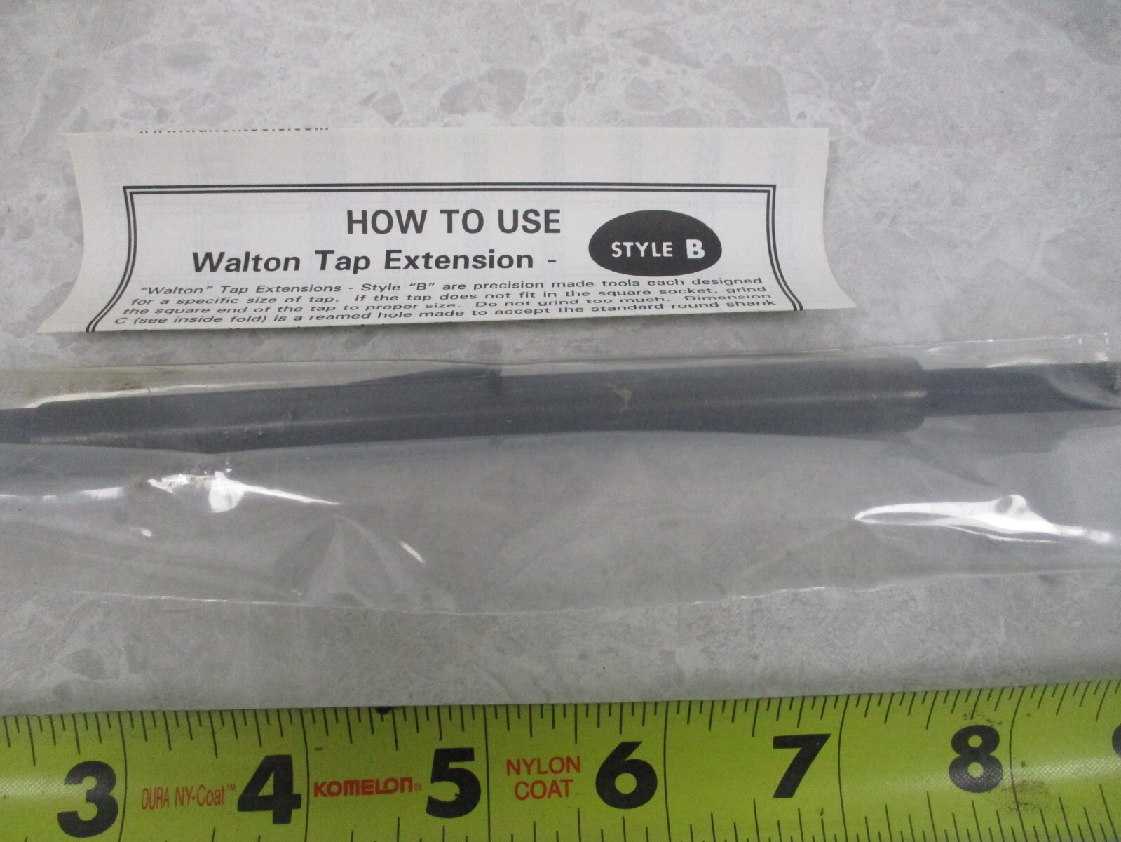 WALTON 5/16 TAP EXTENSION STYLE B, V0352